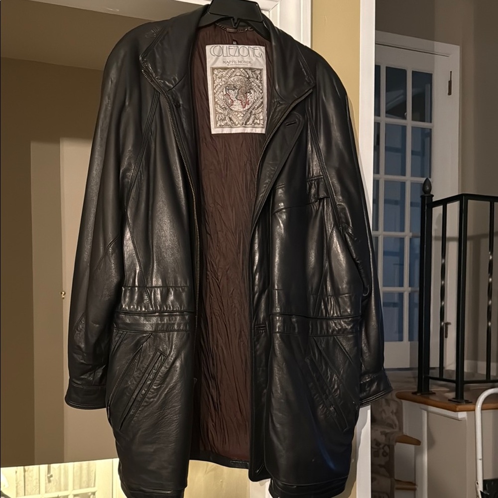 Men's Black Leather Jacket